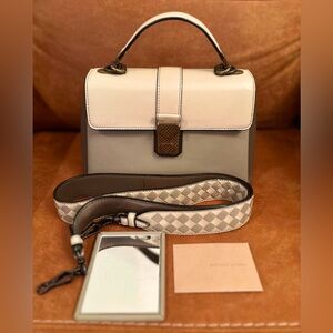 Bottega Veneta Nappa Multicolor Piazza Top Handle Bag